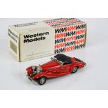 Boxed Western Models 1:43 WMS 1 1938 Mercedes-Benz Type 540K Special Roadster diecast model, box and