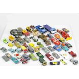 Collection of circa 1960s / 70s play worn diecast models to include Corgi and Matchbox featuring