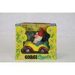 Boxed Corgi Comics 801 Noddy's Car with Big Ears & Golly, diecast and figures vg, box gd with squash