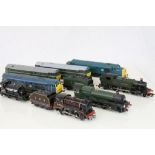 Eight OO gauge locomotives to include Triang R357 x 2, Hornby 37130 BR Diesel, Airfix 31167