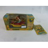 Boxed Corgi Comics 808 Basil Brush and his car, diecast vg, box with one end flap away from box, and