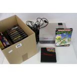 Retro Gaming - Nintendo NES console, 2 x controllers, power cables & charger, 14 games to include