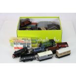 Collection of OO gauge model railway to include 3 x Hornby locomotives, 8 x items of rolling