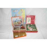 Six vintage wooden jigsaw puzzles to include Warne A Jigsaw puzzle of Jemima Puddle Duck, Peter