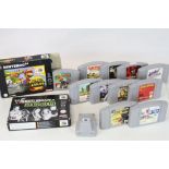 Retro Gaming - 12 Nintendo N64 games to include 2 x boxed games featuring Mario Kart &