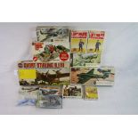 10 boxed/carded Airfix model kits to include 1:72 Short Stirling BI/II (wings made), 043805 HO-OO