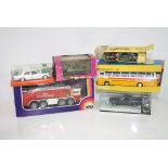 Six boxed/cased diecast models to include Minichamps ltd edn Bulitt 1968 Ford Mustang, Schuco 305616