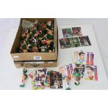 Collection of Corinthian football figures featuring various clubs and players plus NBA and Premier