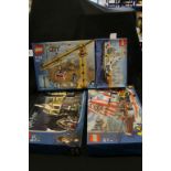 Four boxed Lego System sets (unchecked) to include 4021, 7905, 4757 & 7075