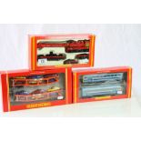Boxed Hornby OO gauge R867 Pacer Twin Railbus Provincial Sector plus 2 x boxed Hornby rolling