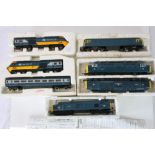 Six OO gauge BR Diesel locomotives within polystyrene to include Hornby x 3, Triang, Lima x 2 plus a