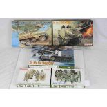 Three Dragon 1:35 Scale '39 - '45 Series model military vehicles to include No.6001 Sd.Kfz.164 '