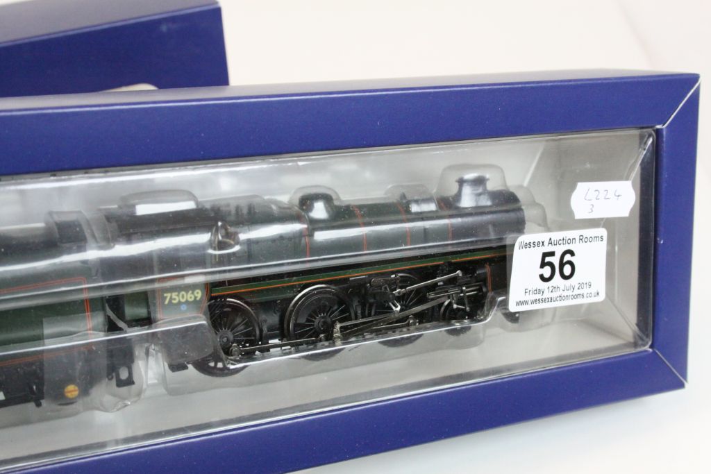 Boxed Bachmann OO gauge 31116 Standard Class 4MT 75069 BR1B Tender BR Lined Green Late Crest - Image 2 of 4