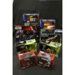 Star Wars - Eight boxed Star Wars vehicles and figures to include Hasbro B3920 Tie Fighter, 84869