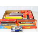 Collection of boxed OO gauge model railway accessories to include Hornby R416 Operating Mail Coach