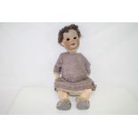 Heaubach Kopplesdorf doll marked 300.4 Germany to back of neck, grubby and poor condition with glass