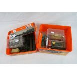 Quantity of plastic and diecast military models to include 3 x boxed Roco Minitanks, Husky etc