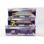 Three boxed 1:50 Corgi Hauliers of Renown ltd edn diecast models to include CC15811 Mercedes Benz