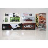 Five boxed/carded Corgi Film/TV related diecast models to include 00101 The Avengers Vintage