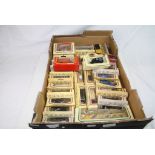 34 boxed Lledo diecast models of days gone to include Liptons Tea bus, Furniture Removers, British