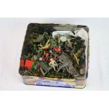 Quantity of plastic military soldiers and figures to include Timpo, Crescent, Lone Star etc