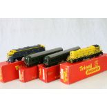 Four boxed Triang OO gauge locomotives to include R159 Double Ended Diesel, R155 Diesel Switcher,