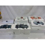 Five boxed 1:25 ltd edn Danbury Mint diecast models to include 1963 Corvette Convertible, 1957