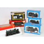 Six boxed OO gauge locomotives to include 3 x Airfix 541530 0-4-2 1400 Class Tank BR, Hornby R041