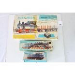 Boxed Marklin HO scale electric train set with locomotive and 7 x items of rolling stock plus 2