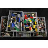 Lego - Over 4kg Base Plates to include 6x6 part 3958, 4x8 part 3035, 4x10 part 3030, assorted