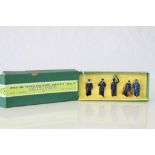 Boxed Dinky Toys No 1 Station Staff figures for O gauge model railway, complete and vg