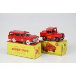 Two boxed Dinky diecast emergency service models to include 257 Candian Fire Chiefs Car and 255