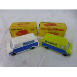 Two boxed Dinky Toys Promotional 410 Bedford Van distributed by John Gay to include Air France &