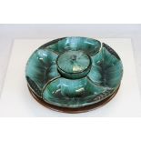 A Blue Mountain Canadian pottery lazy susan.