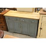 Farmhouse Kitchen Base with Two Doors and Two Drawers above