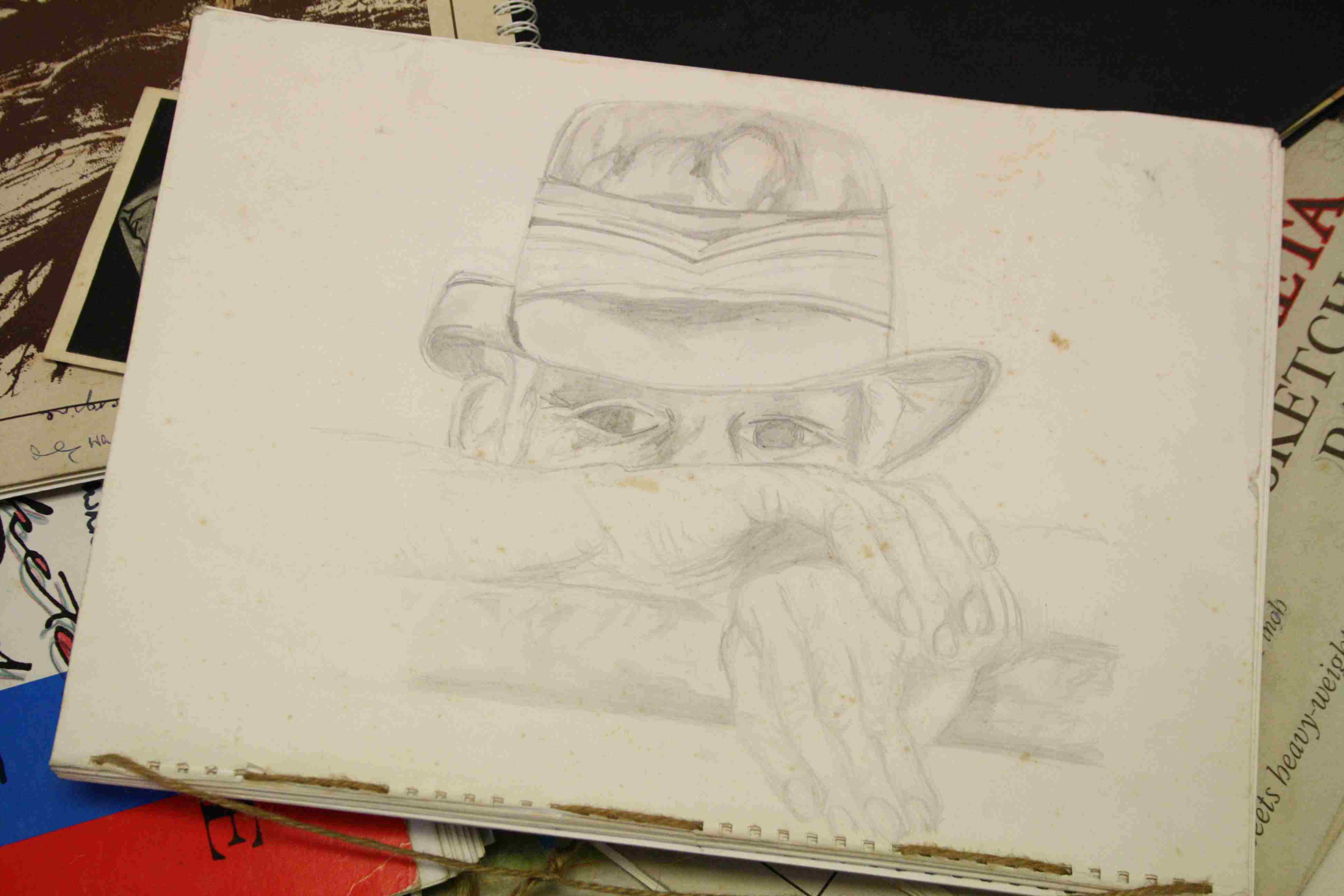 An artists folder containg sketchs ,paintings etc. - Image 4 of 5