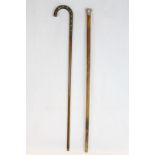 Two vintage walking sticks