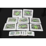 A quantity of 1966 World cup venue placemats and coasters.