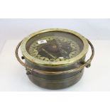 Large vintage Ships "Dead Beat Sestrel Compass" by Henry Browne & Son Ltd Barking & London", Brass