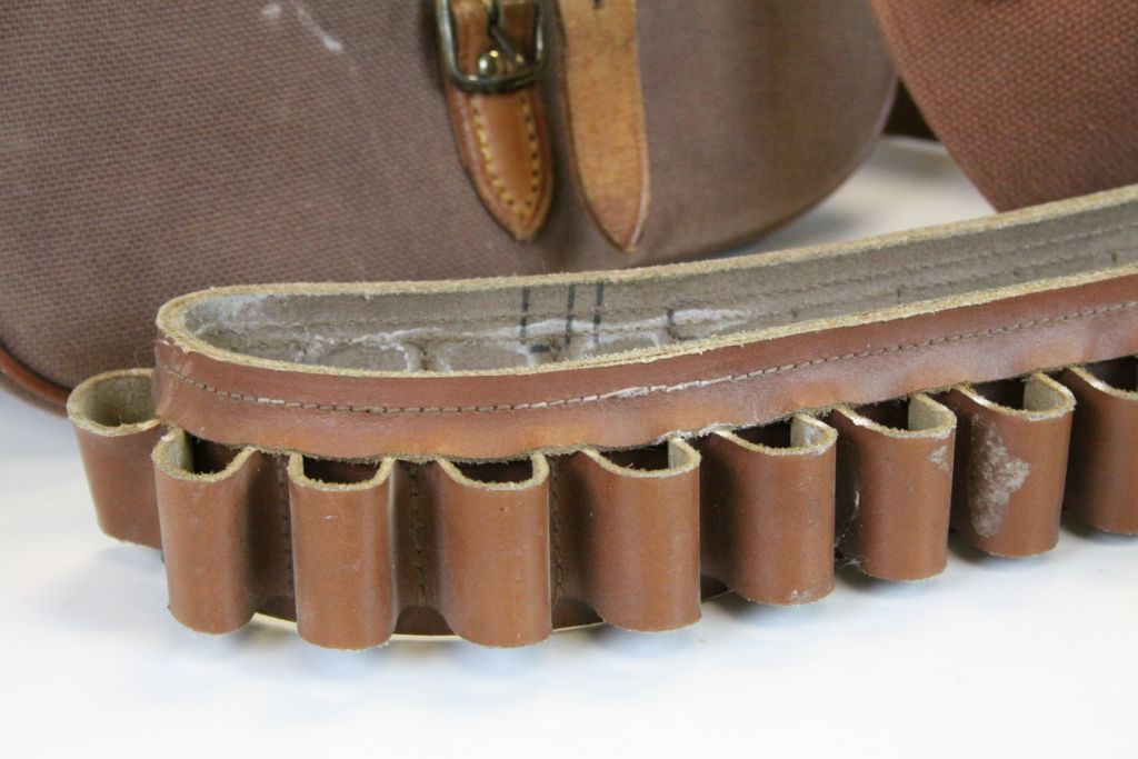 A Hales Owen Cartridge Bag, one other by Parsons and Sons and a cartridge belt. - Image 2 of 6