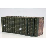 Half Leather Bound Set of Fourteen Charles Dickens Novels published by Chapman and Hall