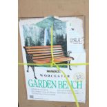 Boxed 12 slat garden bench