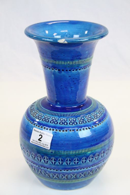A vintage Bitossi Rimini blue vase - Image 2 of 6