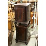 Pair of 19th century Mahogany Bedside Cupboards