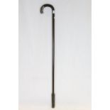 Antique silver mounted walking stick.