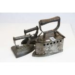 Three Victorian Iron Flat Irons