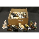 Large Quantity of China Figurines and Animal Figures to include Beswick ,Wade and Sylvac.