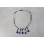 Silver Lapis Lazuli Necklace