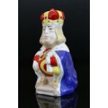 Coalport ceramic "Alice in Wonderland King of Hearts" figurine approx 14cm tall
