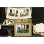 A suitcase containing photographs and ephemera mainly relating to 1960's school and college plus